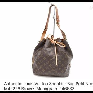 Auth. Louis Vuitton Noe